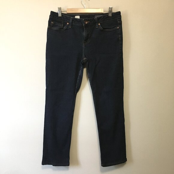 Tommy Hilfiger Organic Cotton Dark Navy Blue Denim Rome Straight Fit Jeans - Picture 1 of 16